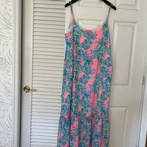 Lilly Pulitzer Pink and Blue Patterned Dress